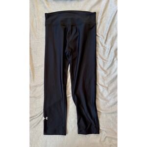 Under Armour HeatGear Compression Leggings Womens XS Black Capris